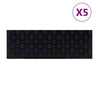 Marches d'Escalier Tapis Marchettes Protection 5 pcs 25x75 cm Caoutchouc vidaXL