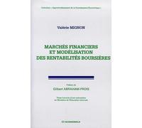 Marches financiers et modelisation des rentabilites boursieres - Valérie Mignon - Economica - broché - Livre