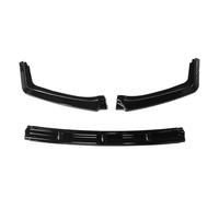 Marches latérales pour Civic Hatchback 2016-2021 Kit Carrosserie Spoiler Séparateur Latéral Lèvre Pare-Chocs Avant Déflecteur Protection Accessoires Voiture(Noir Brillant)
