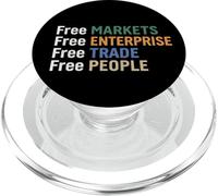 Marchés Libres Libre-Entreprise Libre-échange PopSockets PopGrip pour MagSafe