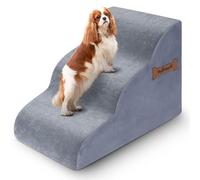 Marches pour chien - 3 niveaux - 40 x 60 x 40 cm - Pour canapé et lit haut - Marches antidérapantes pour animaux de compagnie - Rampe en mousse de 40 cm de haut - Idéal pour les petits animaux de