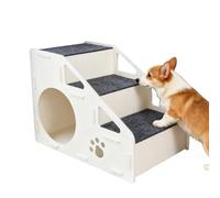 Marches pour Chien pour Lit - Escalier Antidérapant pour Petit Animal | Escalier 4 Marches pour Maison de Chiot | pour Lit Surélevé Canapé Zone de Jeux Chats et Chiens Petits Moyens Grands