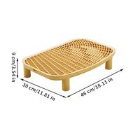 Marches pour Litière Chat - Plateforme Double Couche Anti-Projection avec Hauteur Surélevée,Marchepied Rampant Collecteur pour Chaton Maison Balcon Bureau Chambre
