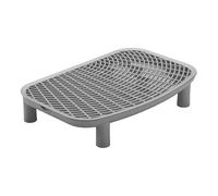 Marches pour Litière Chat - Plateforme Double Couche Anti-Projection avec Hauteur Surélevée - Marchepied Rampant Collecteur pour Chaton Maison Balcon Bureau Chambre