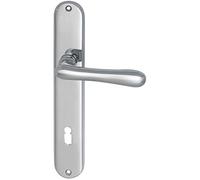 MARCHESI 1022.15A.008.M - Garniture de poignée ELEGANT 22 - Sur plaque BB 90 - En laiton chromé
