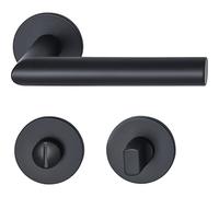 MARCHESI 1420M.2142M-2149M-WC 4211B-253 Garniture de poignée de chasse d'eau en acier inoxydable noir mat