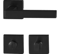 MARCHESI Poignée Chia WC avec cames de support, acier inoxydable noir mat