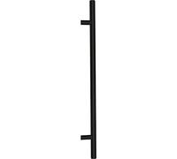 MARCHESI Poignée d'armoire 8202 LA 520 mm - Poignée de porte moderne Longueur 720 mm, acier inoxydable noir mat revêtu par pulvérisation