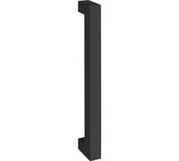 MARCHESI Poignée d'armoire Quadra LA 370 mm - Poignée de porte moderne Longueur 400 mm, acier inoxydable noir mat revêtu par pulvérisation