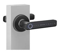 MARCHESI Poignée de porte Office R avec empreinte digitale, code numérique, contrôle d'accès, noir
