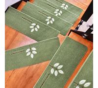 Marchettes d'escalier Autocollantes, 15 pcs Tapis d'escalier antidérapant, Tapis de marches, Antiderapant Escalier, Bande Antidérapante Escalier pour Enfants, Aînés et Animaux(D,70x22cm)