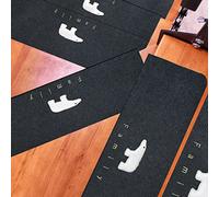 Marchettes d'escalier Autocollantes, 15 pcs Tapis d'escalier antidérapant, Tapis de marches, Antiderapant Escalier, Bande Antidérapante Escalier pour Enfants, Aînés et Animaux(A,55x22cm)