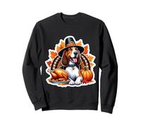 Marcheur d'arbre de Thanksgiving Coonhound propriétaire de Chien Maman Papa Automne Sweatshirt