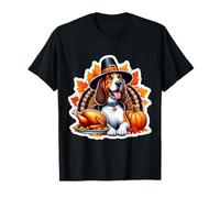 Marcheur d'arbre de Thanksgiving Coonhound propriétaire de Chien Maman Papa Automne T-Shirt