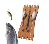 Marcheur de crevettes, crochets de crevettes d'eau salée, appât en acier au carbone - Accessoires de crevettes lumineuses fixes pour eau douce et eau salée, avec lignes et poids