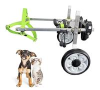 Marcheur en fauteuil roulant pour chiens de grande/moyenne/petite taille, fauteuil roulant léger en aluminium pour pattes arrière de chien, équipement de chariot pour chien pour récupérer la