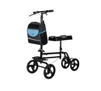 Marcheur senior Déambulateur for personnes âgées avec siège rembourré, réglage de la hauteur, roues 8", aide à marche légère et pliable(Noir)