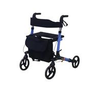 Marcheur senior Déambulateur roulant léger, déambulateur pliable avec dossier rembourré, aide à la marche pliante réglage en hauteur for personnes âgées et adultes