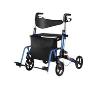Marcheur senior Déambulateurs verticaux for personnes âgées, déambulateur avec siège, pliant, accoudoirs rembourrés for et adultes