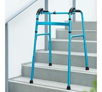 Marcheur Standard For Escaliers, Cadre De Marche Pliant En Aluminium Léger Avec Roues, Hauteur Réglable For Les Personnes Âgées Et Handicapées