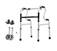 Marcheurs de marche/marcheur en aluminium léger pliable Zimmer avec 2 roues, aide à la mobilité pour les personnes âgées, hauteur réglable, c'est si gentil de votre part, réfléchi