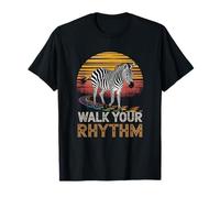 Marchez à Votre Rythme sur Zebra Sunset Path T-Shirt