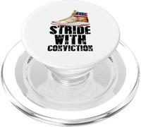 Marchez avec Conviction Baskets Donald Trump PopSockets PopGrip pour MagSafe
