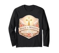 Marchez dans la Sagesse comme Le Christ Nous l'a enseigné, Dieu chrétien, Femme et Fille Manche Longue
