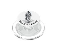 Marchez par la Foi : Citation Inspirante et Spirituelle PopSockets PopGrip pour MagSafe