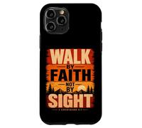 Marchez par la Foi et Non par la Vue (2 Corinthiens 5:7 Christian) Coque pour iPhone 11 Pro