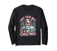 Marchez votre chemin vers un design Merry Christmas Manche Longue