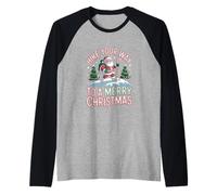 Marchez votre chemin vers un design Merry Christmas Manche Raglan