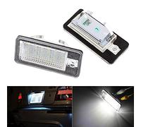 MARCHFA 2 x 18LED SMD éclairage plaque d'immatriculation Canbus Error pour A6 C6 A8 Q7 A4 B7 A4 B6 8E A3 S3 S6 S8 RS4 RS6