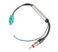 Marchfunny Adaptateur d'antenne double pour autoradio Fakra Z vers DIN amplifiant la réception du signal pour FM et AM avec taille compacte et matériau PC robuste pour une performance audio durable du
