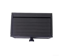 Marchfunny Boîte de rangement murale pour clés avec porte ouvrant pour les modèles de voitures miniatures, porte de garage ouvrable unique avec espace intérieur 9 x 3,4 x 4 cm (noir)