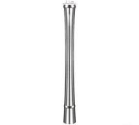 Marchfunny Broyeur à glace en acier inoxydable 304 avec long manche, pilon multifonction pour écraser la glace, piler les fruits, les herbes et mélanger les cocktails, argenté (L)