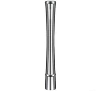 Marchfunny Broyeur à glace en acier inoxydable 304 avec long manche, pilon multifonction pour écraser la glace, piler les fruits, les herbes et mélanger les cocktails, argenté (S)