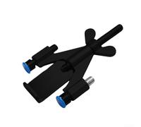 Marchfunny Butée de porte portable en Y pour sécuriser les portes intérieures des hôtels, des auberges, des appartements et des espaces de vie temporaires (noir et bleu)