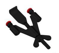 Marchfunny Butée de porte portable en Y pour sécuriser les portes intérieures des hôtels, des auberges, des appartements et des espaces de vie temporaires (noir rouge)