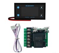 Marchfunny Compteur de puissance DC 8 12 V avec écran LCD pour mesure de tension, de courant et de puissance, voltmètre numérique, prend en charge les gammes de 0 500 V 0 10 A 0 5000 W (double tête)