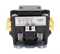 Marchfunny Contacteur 220 V CA pour compresseur CVC, configuration bipolaire 1P/1 5P/3P et courant nominal 25 40 A pour contrôle du moteur (1P-25A)