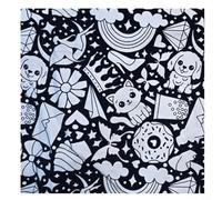 Marchfunny Couverture de coloriage pour enfants avec tissu polaire Sherpa et 24 stylos de peinture, conçue pour les jeux créatifs et une utilisation confortable pendant les moments en famille ou la