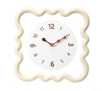 Marchfunny Décoration murale multifonction style crème avec horloge et lampe murale, parfaite pour la décoration du salon ou de la salle à manger avec une touche artistique (B)
