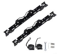 Marchfunny Ensemble d'outils d'alignement des roues robustes avec plaques dimensionnelles, équipement de réparation automatique pour l'entretien du système de suspension du véhicule (noir)