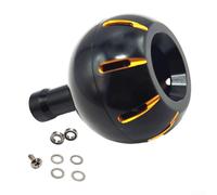 Marchfunny FiFor Bouton de poignée de moulinet d'abri de jardin compatible avec DAIWA for S avec poignée de grand diamètre et matériau en alliage d'aluminium pour plus de résistance (38 mm, noir et