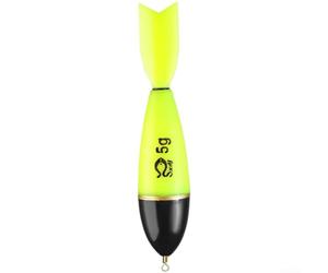 Marchfunny Flotteur de pêche phosphorescent avec grand ventre et queue de fusée pour une meilleure résistance au vent et des résultats de lancer constants (11 cm, poids 5 g)