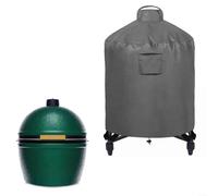 Marchfunny Housse de barbecue ronde compatible avec Big Egg et barbecues ronds similaires | Matériau Oxford avec revêtement résistant à l'eau | 90 x 122 cm avec cordon de serrage (210D 90 x 122 cm)