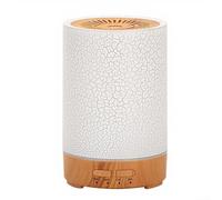 Marchfunny Humidificateur USB de bureau avec aspect grain de bois pour chambre à coucher, bureau, salle de yoga, prend en charge la diffusion d'huiles essentielles et un éclairage doux (marron)