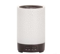 Marchfunny Humidificateur USB de bureau avec aspect grain de bois pour chambre à coucher, bureau, salle de yoga, prend en charge la diffusion d'huiles essentielles et un éclairage doux (noir)