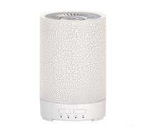 Marchfunny Humidificateur USB de bureau avec aspect grain de bois pour chambre à coucher, bureau, salle de yoga, prend en charge la diffusion d'huiles essentielles et un éclairage doux (blanc)